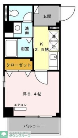 アーバンハウス本橋Bの物件間取画像